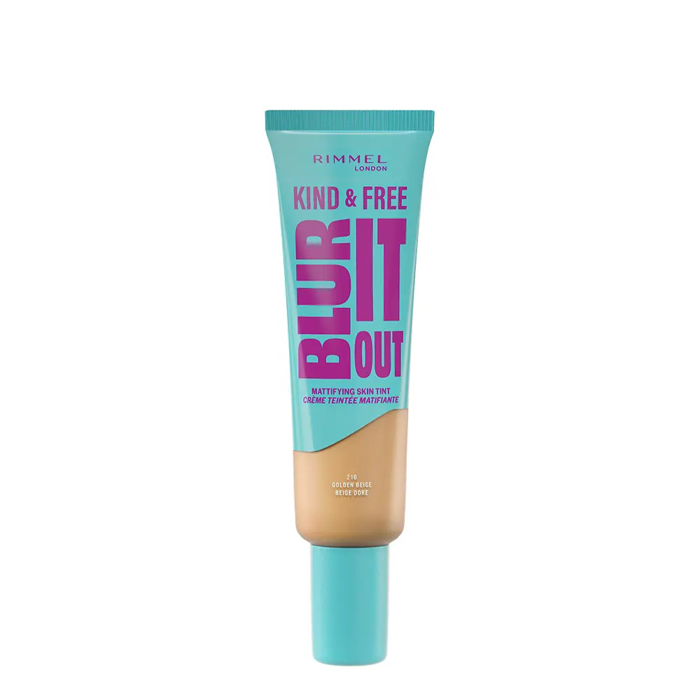 RIMMEL LONDON KIND & FREE BLUR IT OUT matte effect foundation #210-Golden Beige 30 ml RIMMEL LONDON KIND & FREE BLUR IT OUT matte effect foundation #210-Golden Beige 30 ml