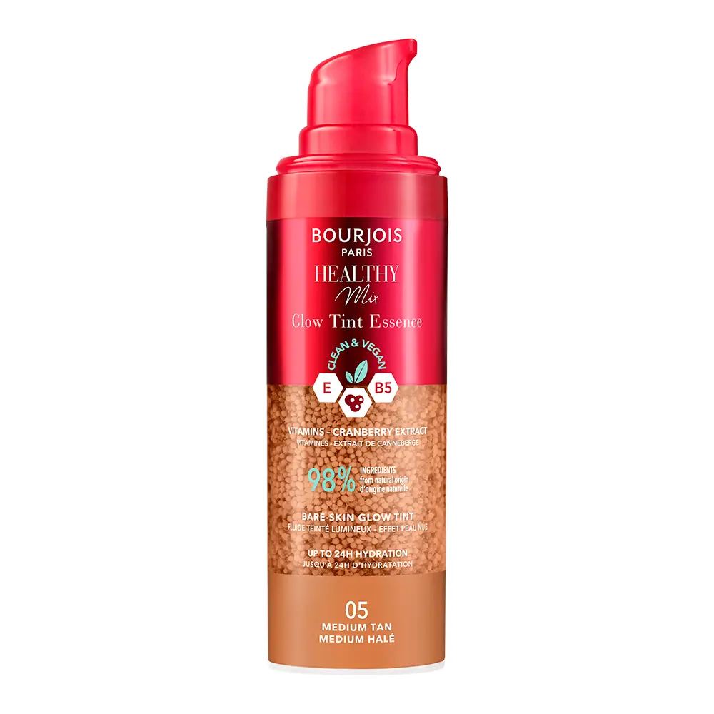 BOURJOIS HEALTHY MIX ESSENCE Foundation Nr. 005 – Mittlere Bräune, 30 ml