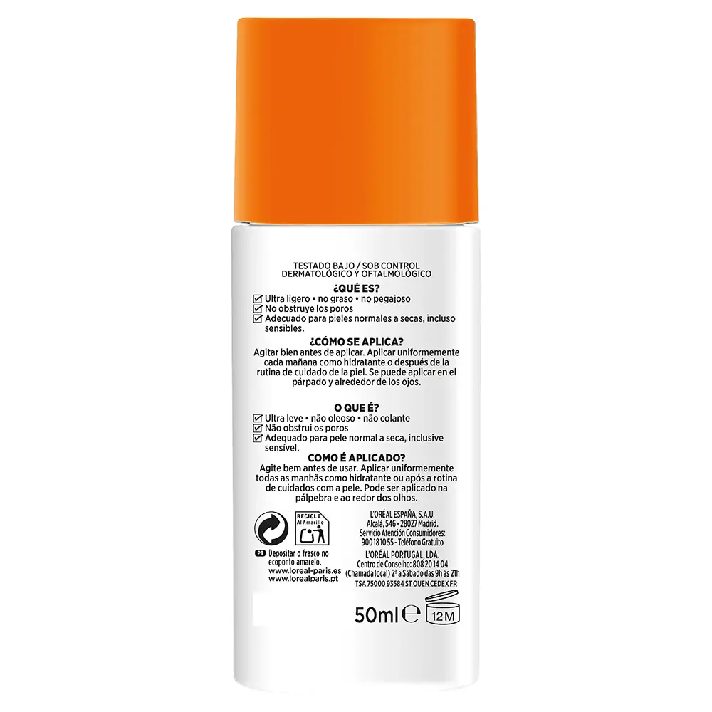 L'OREAL PARIS MEN EXPERT hydra energico fluido invisibile diario SPF50+ 50ml