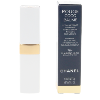 CHANEL ROUGE COCO BAUME Hydrating Beautifying Tinted Lip Balm #764-Charming Lilac 3 gr