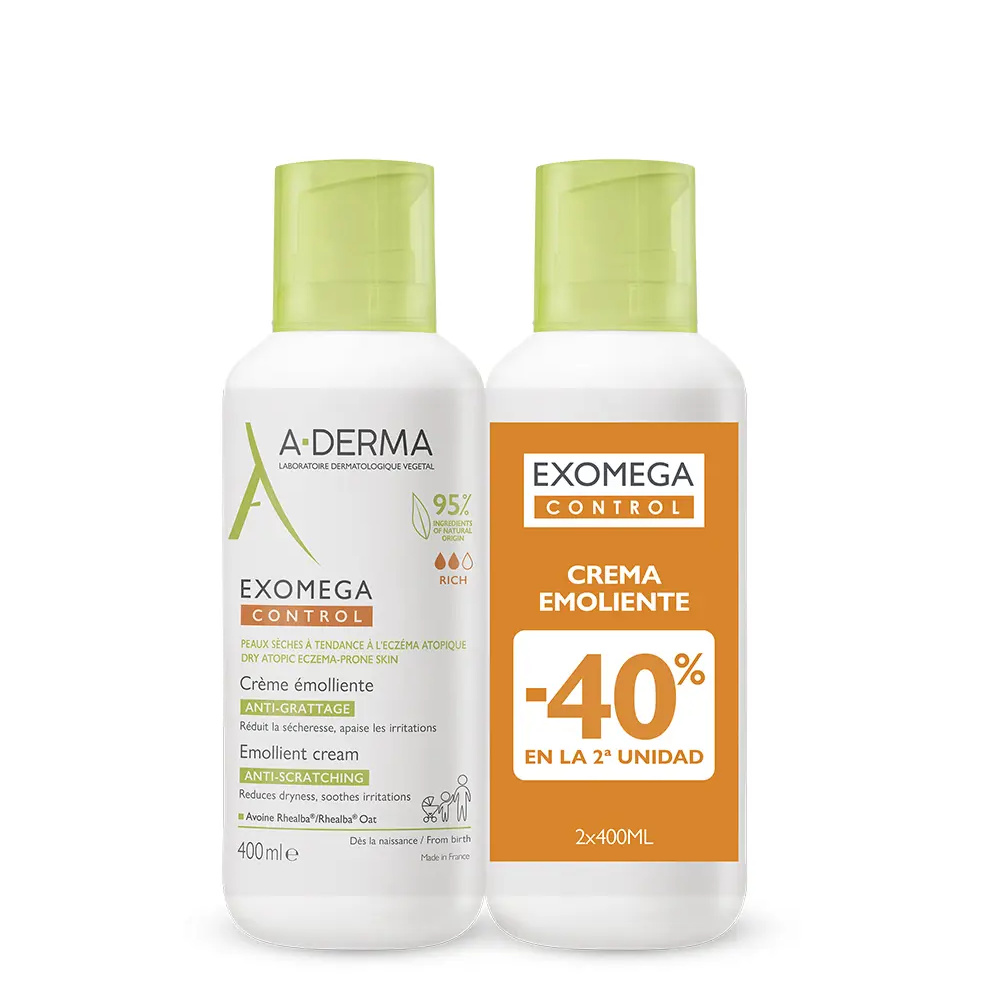 <span class="notranslate">A-DERMA EXOMEGA CONTROL</span> emollient cream pack 2 x 400 ml <span class="notranslate">A-DERMA EXOMEGA CONTROL</span> emollient cream pack 2 x 400 ml
