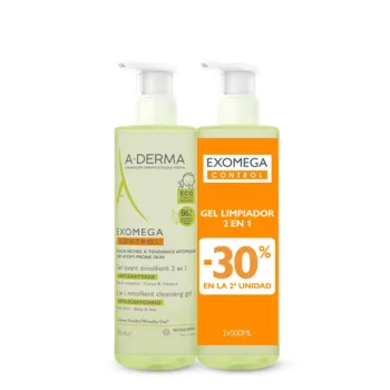 A-DERMA EXOMEGA CONTROL gel émollient 2 en 1 pack 2 x 500 ml A-DERMA EXOMEGA CONTROL gel émollient 2 en 1 pack 2 x 500 ml
