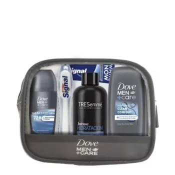 DOVE MEN TRAVEL TOILETRY BAG set 5 pcs