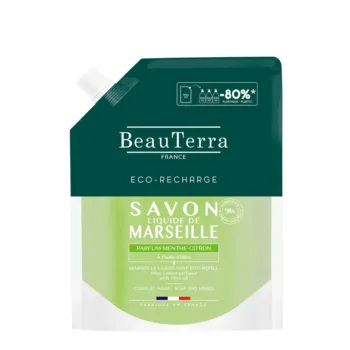 BEAUTERRA Ricarica sapone MARSIGLIA limone menta 900 ml