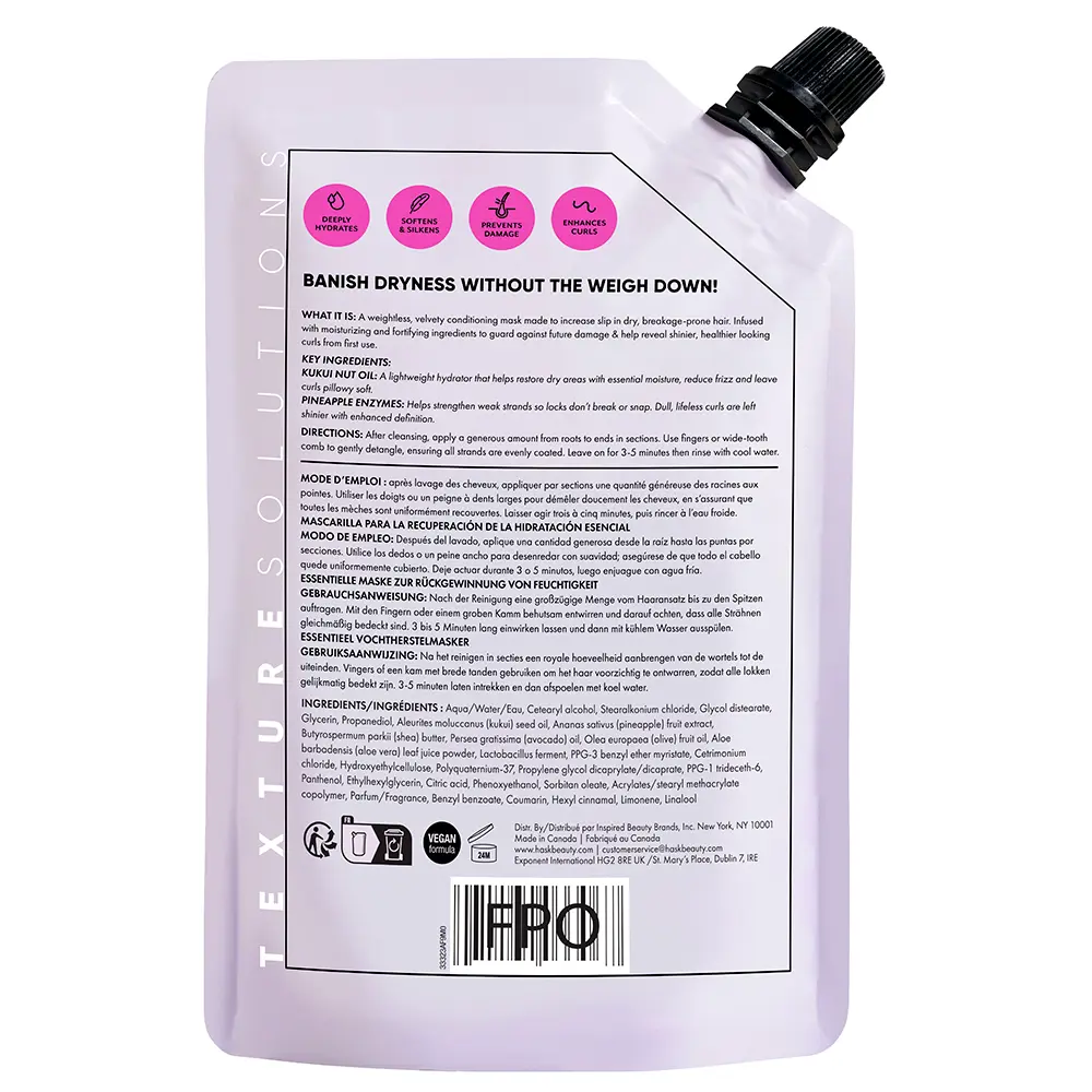 HASK TEXTURE leichte feuchtigkeitsspendende Haarmaske 235 ml