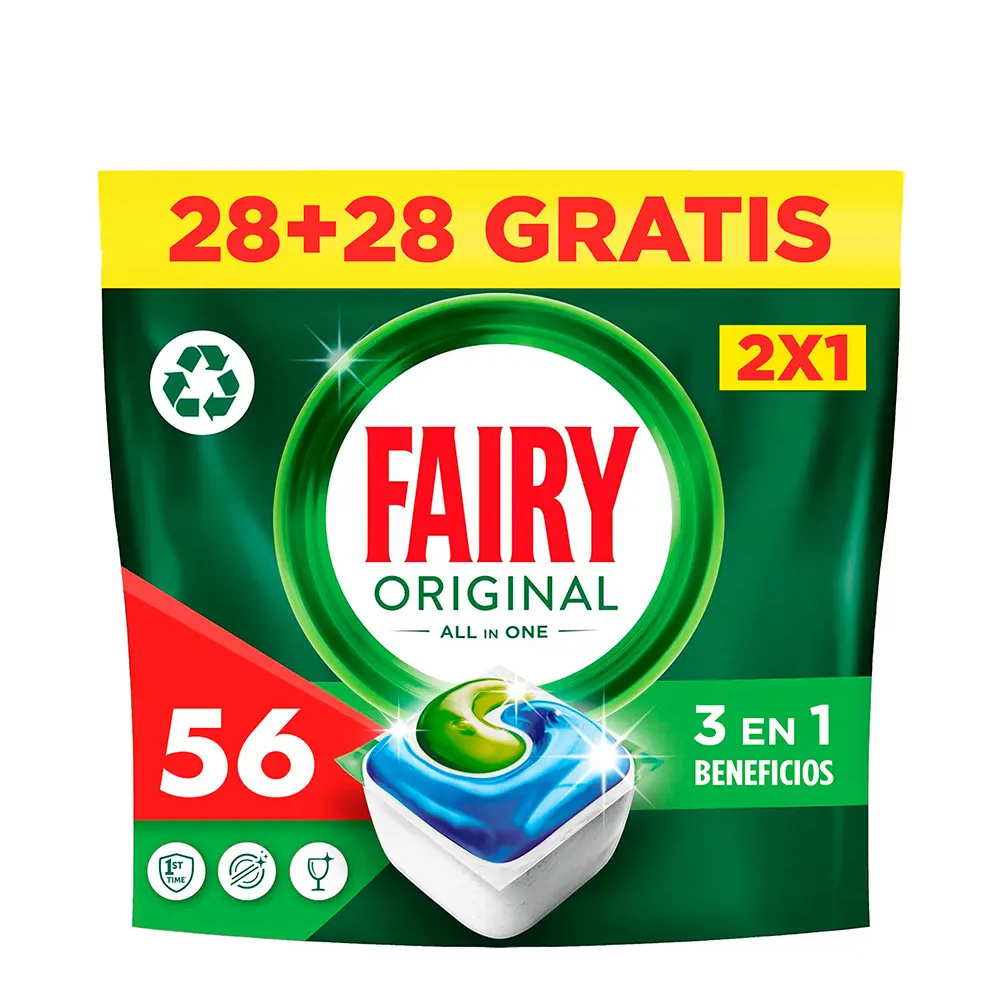 FAIRY FAIRY ALL IN 1 ORIGINAL dishwasher 56 capsules FAIRY FAIRY ALL IN 1 ORIGINAL dishwasher 56 capsules