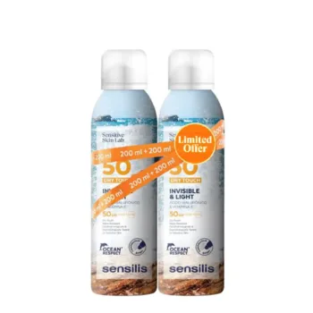 SENSILIS INVISIBLE & LIGHT Vaporisateur pour le corps SPF50+ pack 2 x 200 ml SENSILIS INVISIBLE & LIGHT Vaporisateur pour le corps SPF50+ pack 2 x 200 ml