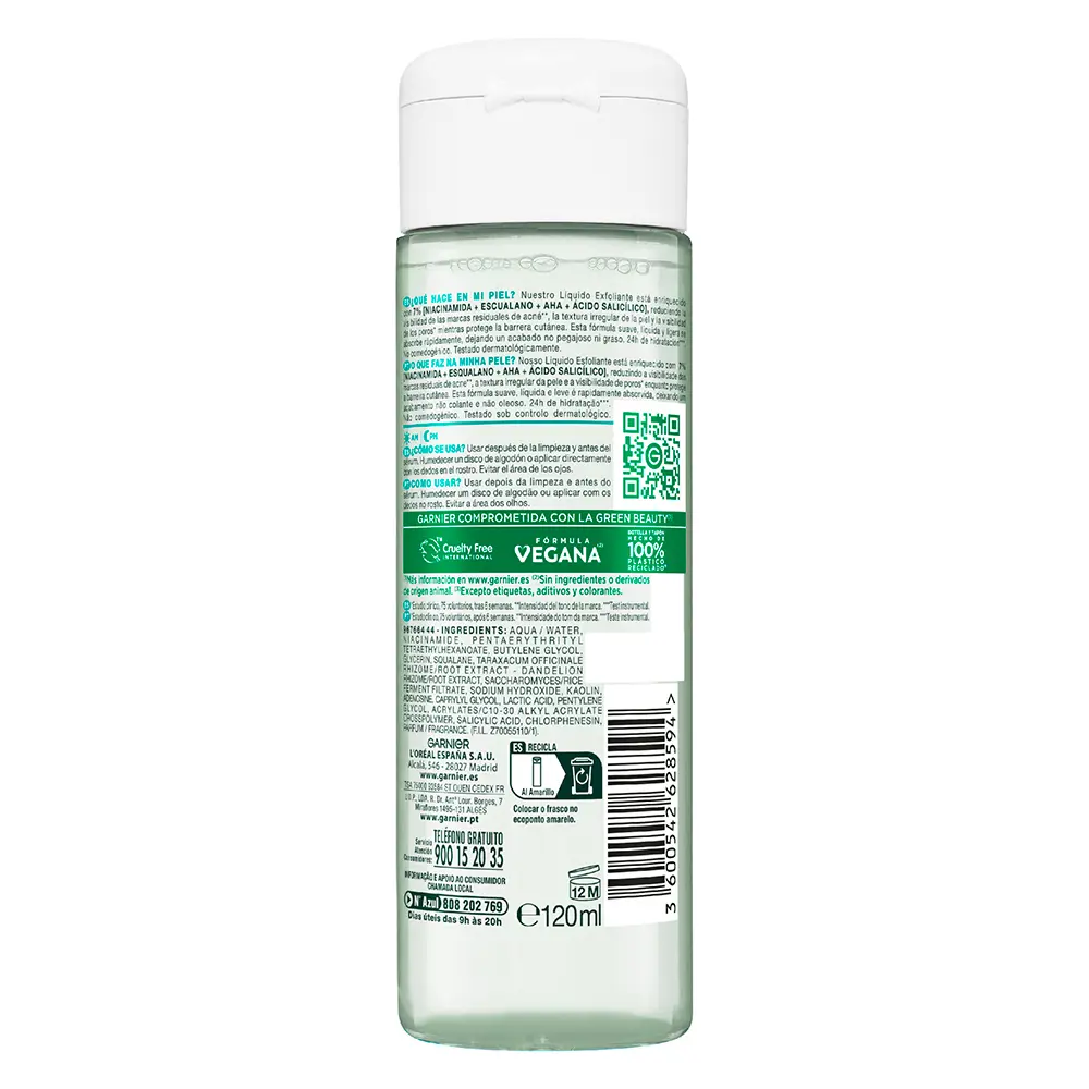 GARNIER SKINACTIVE SALICYLIC exfoliating liquid 120 ml
