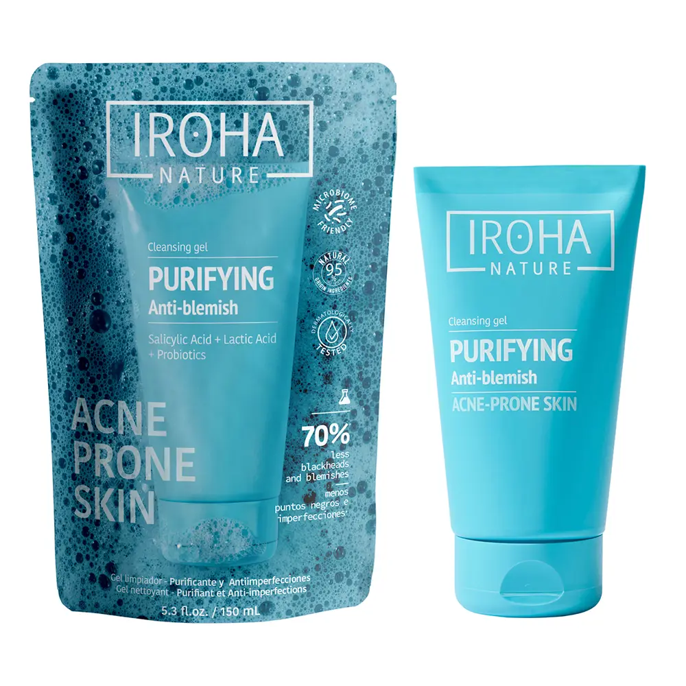 IROHA NATURE Gel detergente purificante per pelli a tendenza acneica 150 ml IROHA NATURE Gel detergente purificante per pelli a tendenza acneica 150 ml