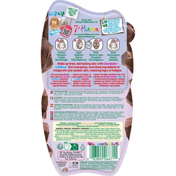 7TH HEAVEN NOURISH & ENERGISE CHOCOLATE MOOD Mask with Caffeine 15 gr