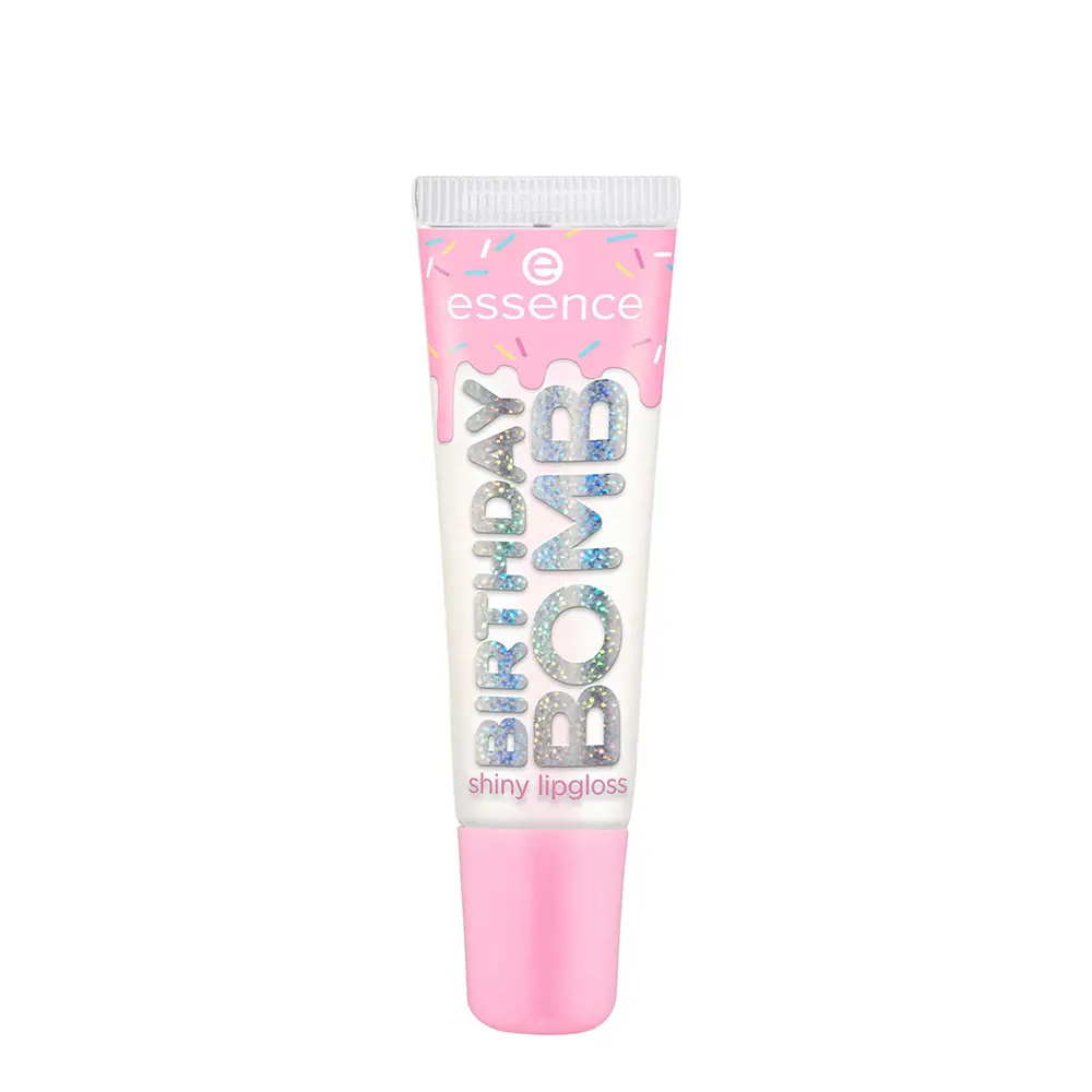 ESSENCE BIRTHDAY BOMB Lip Gloss #01-Cake My Day 10 ml ESSENCE BIRTHDAY BOMB Lip Gloss #01-Cake My Day 10 ml