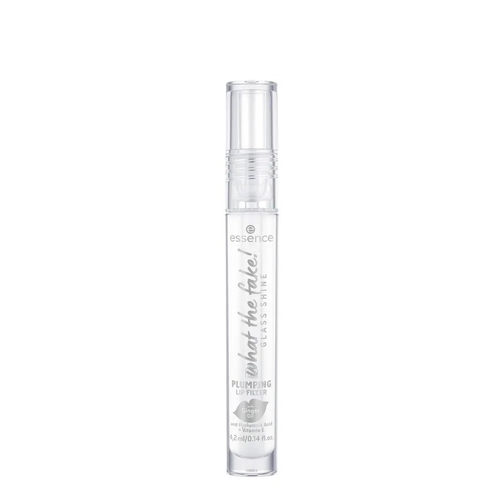 ESSENCE WHAT THE FAKE! GLASS SHINE Volumizing Lip Gloss #01-Oh So Glassy 4.2 ml ESSENCE WHAT THE FAKE! GLASS SHINE Volumizing Lip Gloss #01-Oh So Glassy 4.2 ml