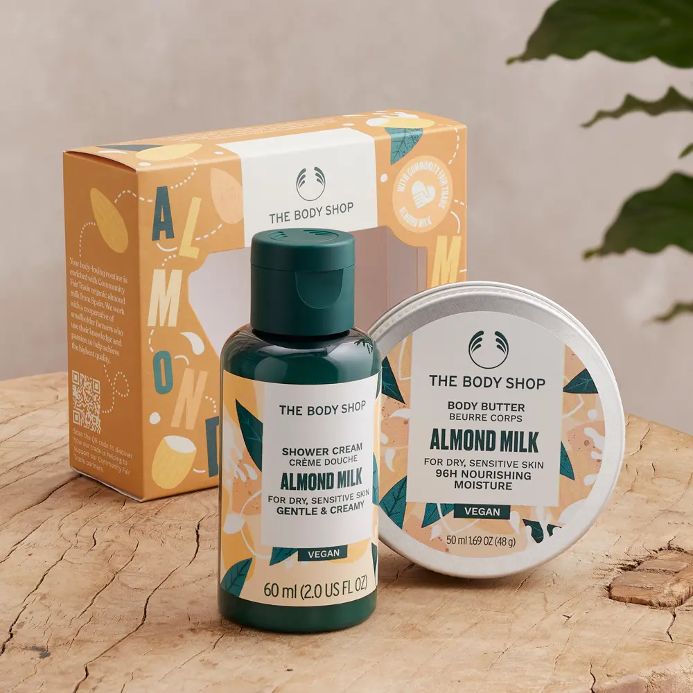 THE BODY SHOP ALMOND MILK shower cream 60 ml