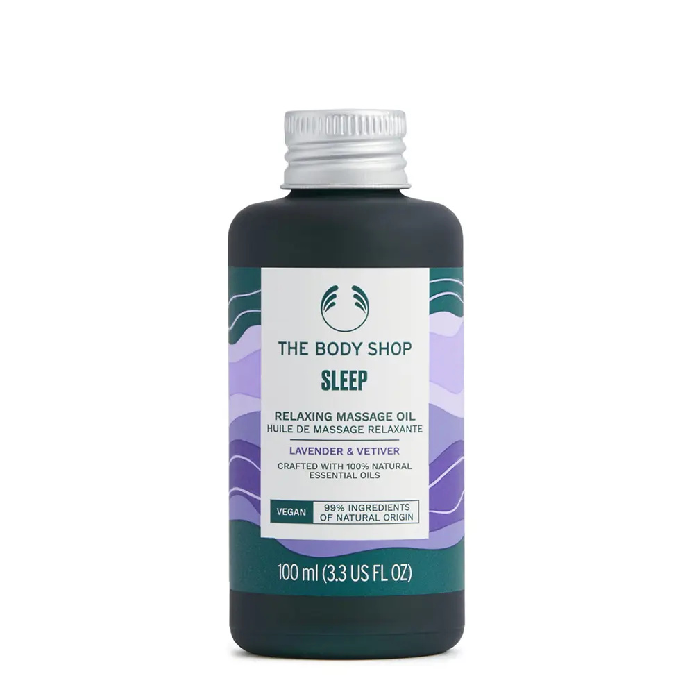 THE BODY SHOP SLEEP lavender & vetiver massage oil 100 ml THE BODY SHOP SLEEP lavender & vetiver massage oil 100 ml