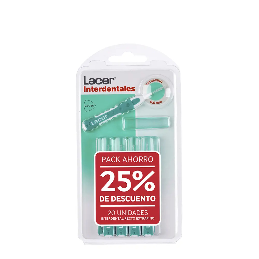LACER INTERDENTAL STRAIGHT extra fine #assorted 2 x 10 units LACER INTERDENTAL STRAIGHT extra fine #assorted 2 x 10 units