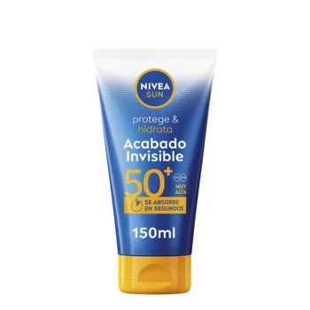 NIVEA SUN SCHÜTZT & SPENDET FEUCHTIGKEIT Sonnenlotion mit unsichtbarem Finish SPF50+ 150 ml