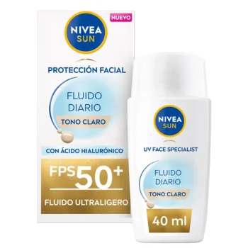 <span class="notranslate">NIVEA DAILY SUN FLUID</span> facial protection SPF50+ #light tone 40 ml