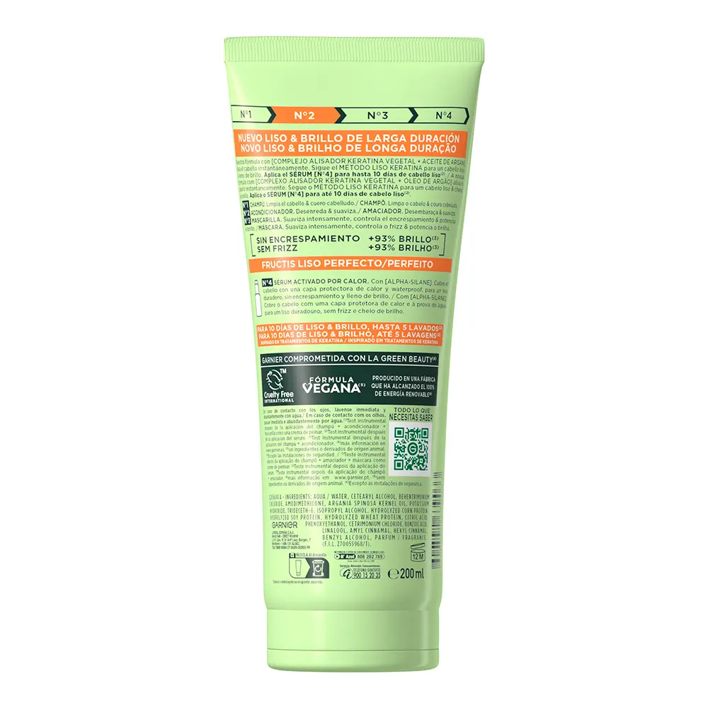 GARNIER FRUTICS Nº2 keratin smooth conditioner 200 ml