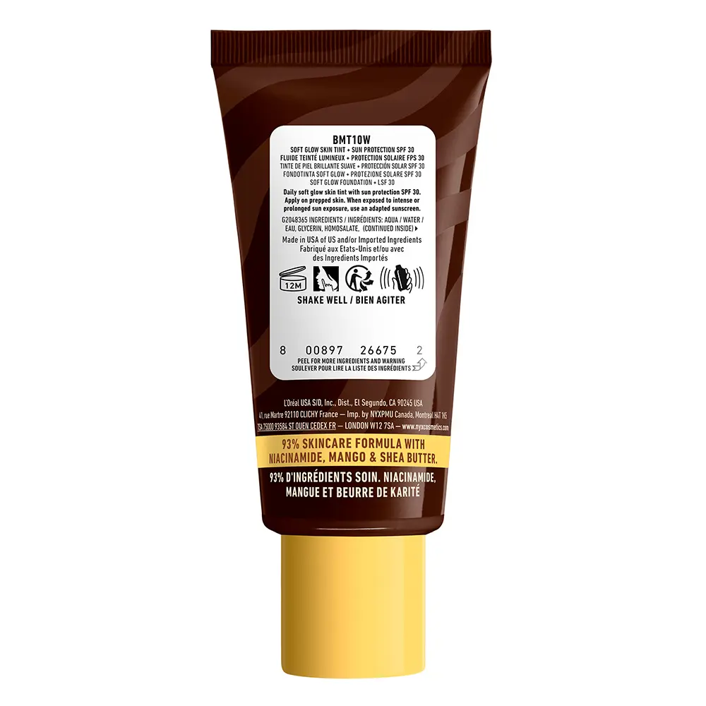 <span class="notranslate">NYX PROFESSIONAL MAKE UP BUTTERMELT GLAZE</span> sunscreen tint + SPF30 #10-Chocolate Butta 30 ml
