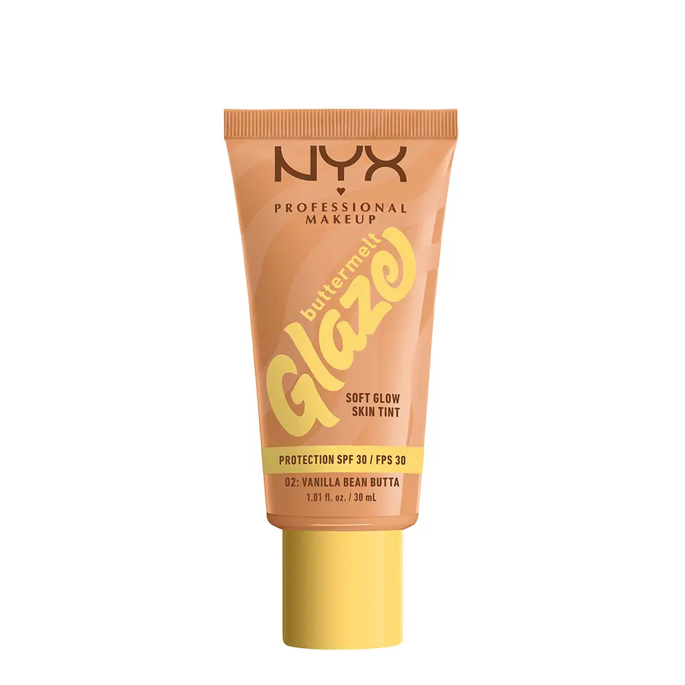 <span class="notranslate">NYX PROFESSIONAL MAKE UP BUTTERMELT GLAZE</span> sunscreen tint + SPF30 #02-Vanilla Bean Butta 30 ml <span class="notranslate">NYX PROFESSIONAL MAKE UP BUTTERMELT GLAZE</span> sunscreen tint + SPF30 #02-Vanilla Bean Butta 30 ml