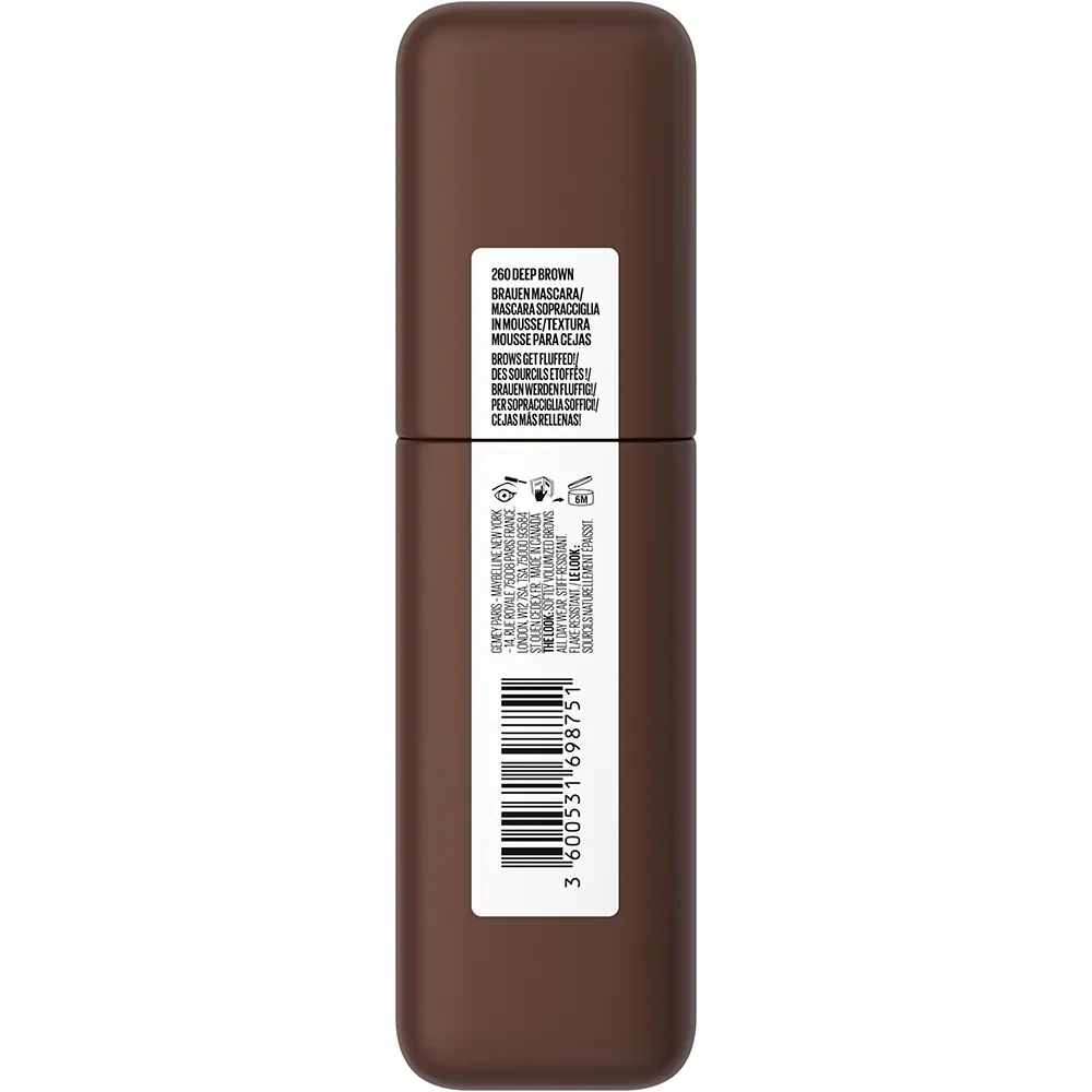 MAYBELLINE SUPERFLUFF mascara for eyebrows #260-Deep Brown 5 ml MAYBELLINE SUPERFLUFF mascara for eyebrows #260-Deep Brown 5 ml - Image 2