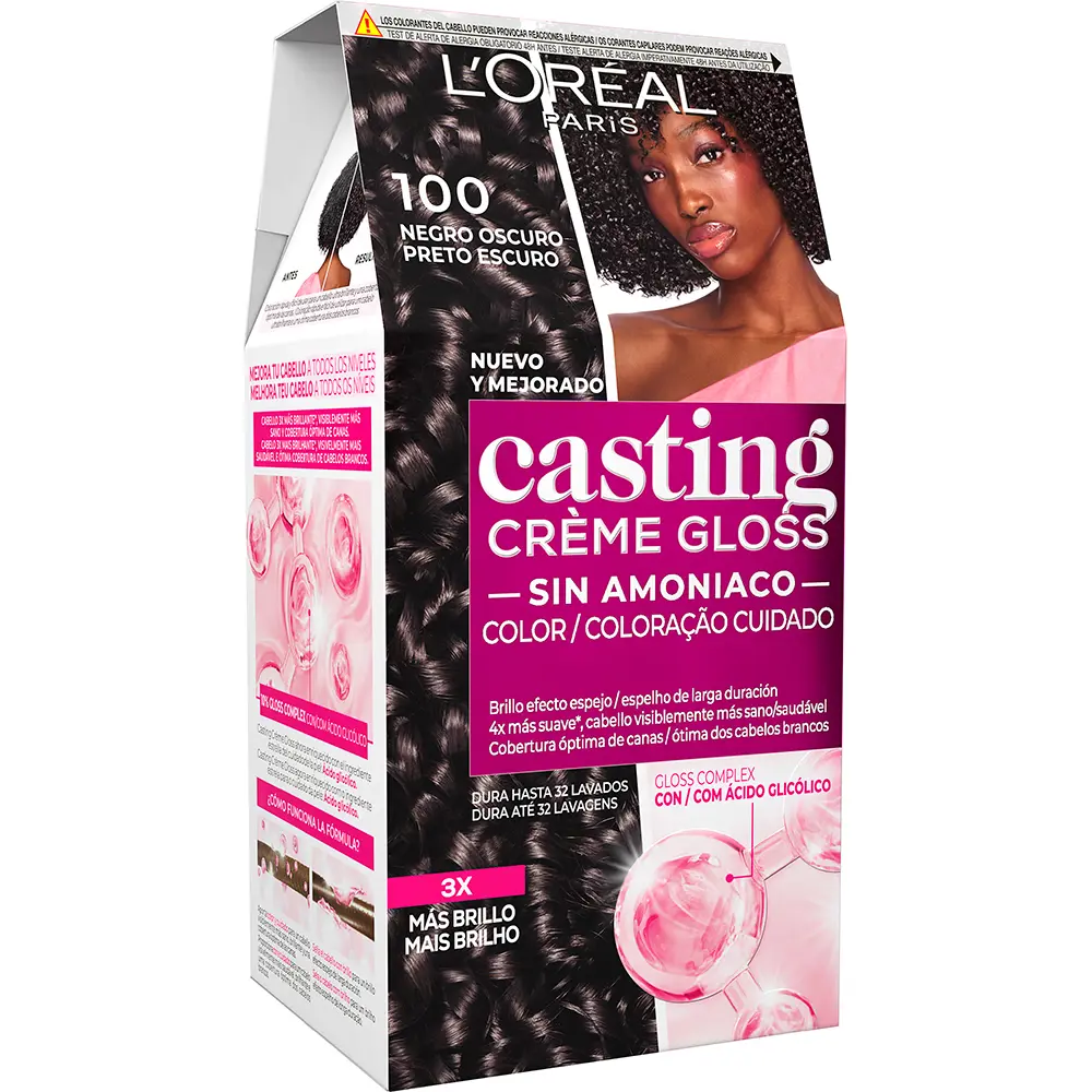 L'OREAL PARIS CASTING CREME GLOSS #100 - Nero scuro 180 ml