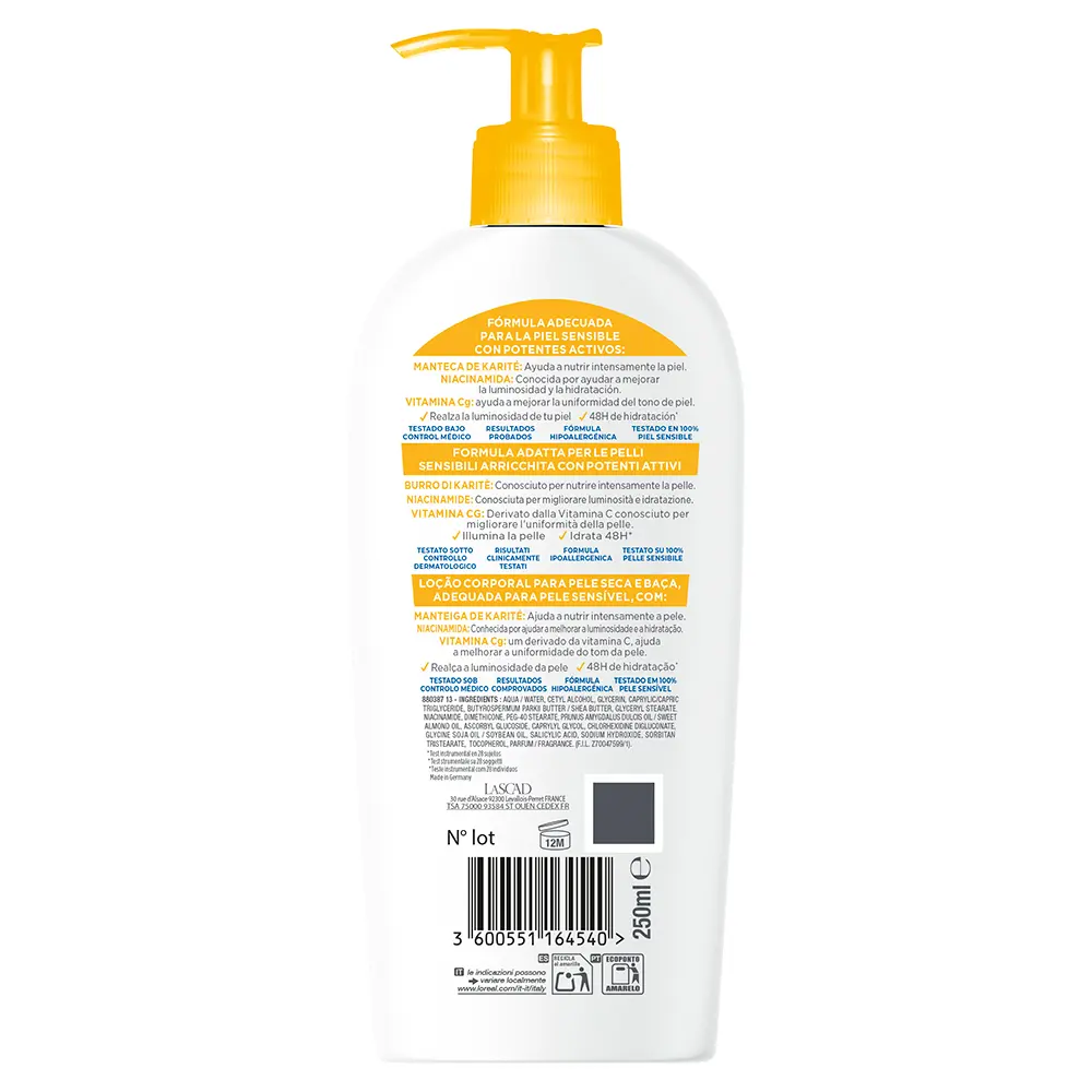 MIXA NIACINAMIDE BRIGHT Körperlotion 250 ml