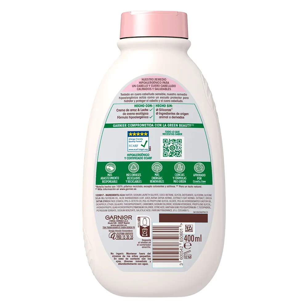 GARNIER ORIGINAL REMEDIES oat delicatesse shampoo 400 ml
