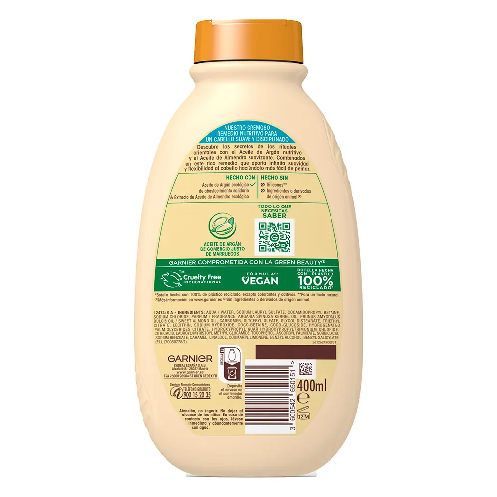 GARNIER ORIGINAL REMEDIES Argan Elixir Shampoo 400 ml