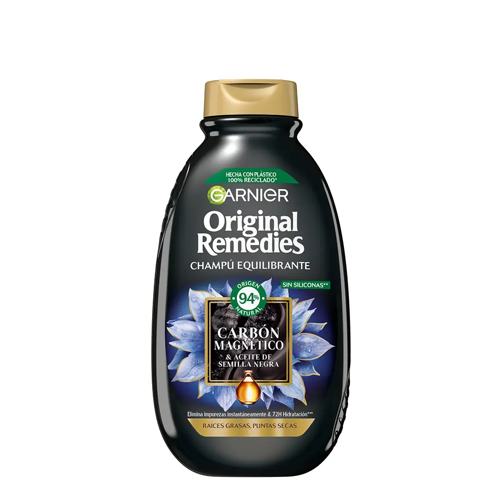 GARNIER ORIGINAL REMEDIES Magnetic Charcoal Shampoo 400 ml GARNIER ORIGINAL REMEDIES Magnetic Charcoal Shampoo 400 ml