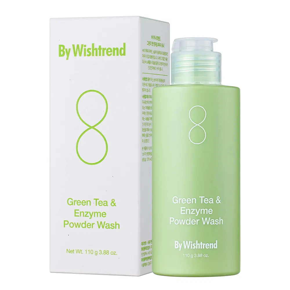 BY WISHTREND GREEN TEA & ENZYME POWDER aqueous powder cleaner 110 gr