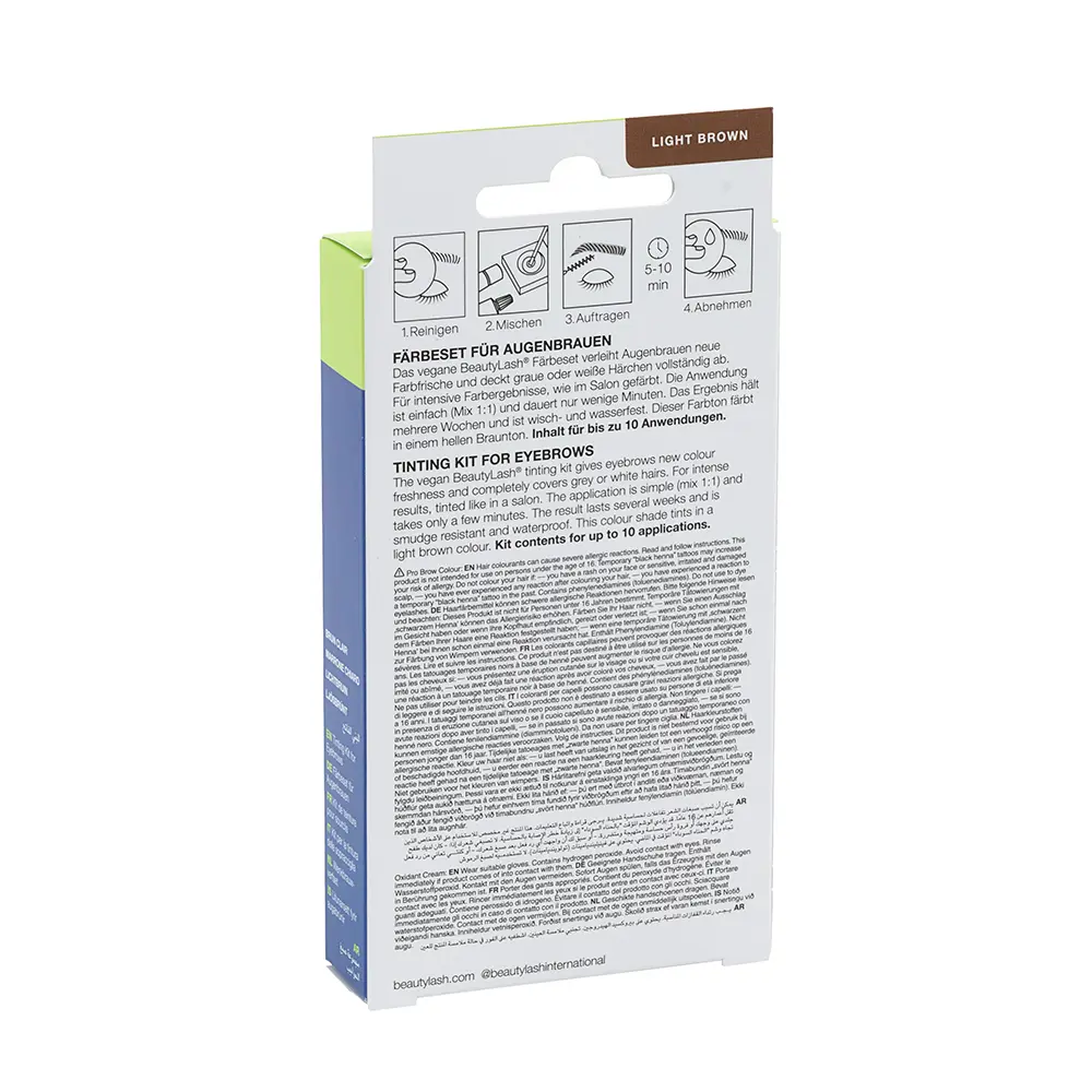 REFECTOCIL Kit de teinture pour sourcils BEAUTYLASH PRO BROW COLOUR #Light Marron 1 unité