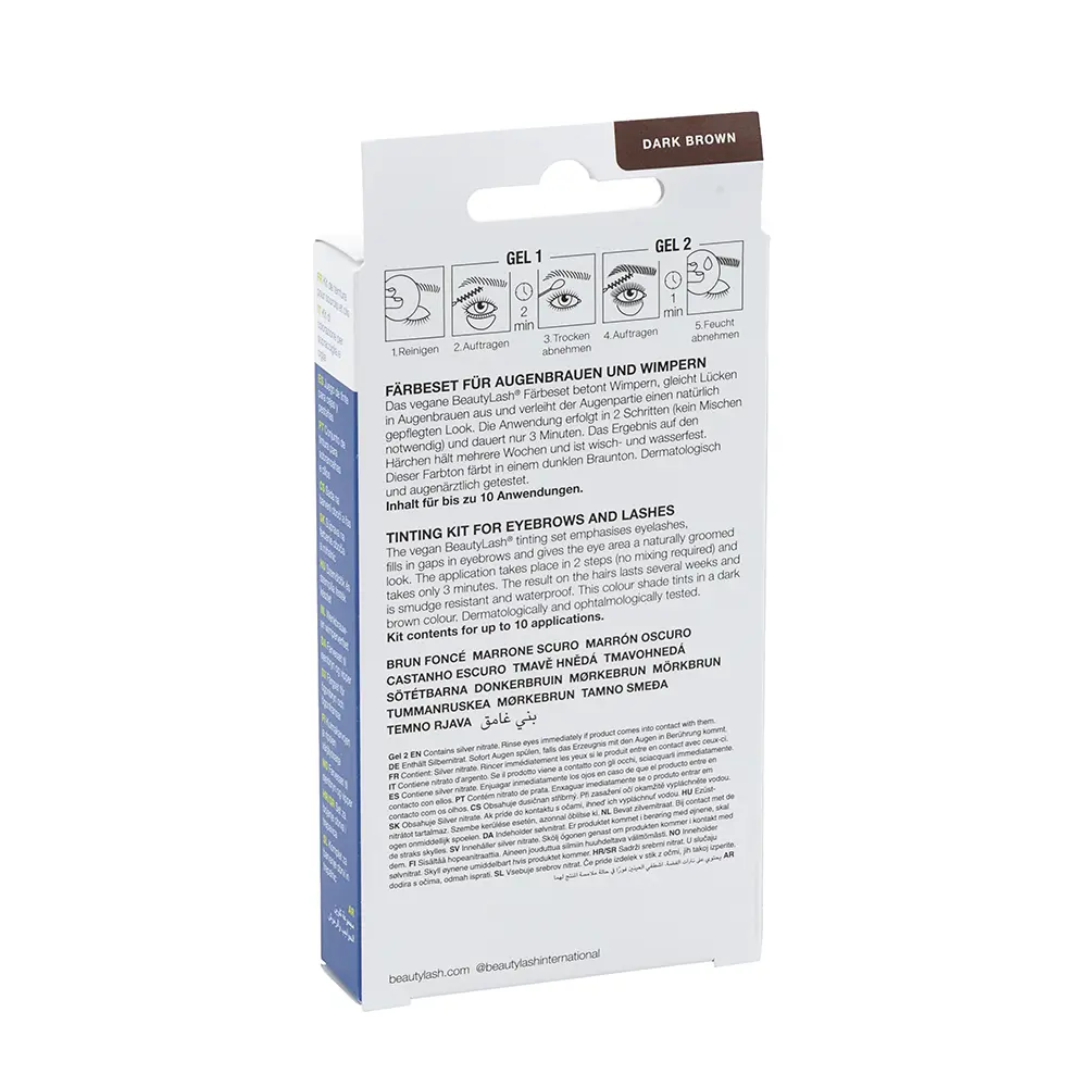REFECTOCIL BEAUTYLASH BROW & LASH COLOUR kit de teinture pour sourcils et cils #Dark Brown 1 unité
