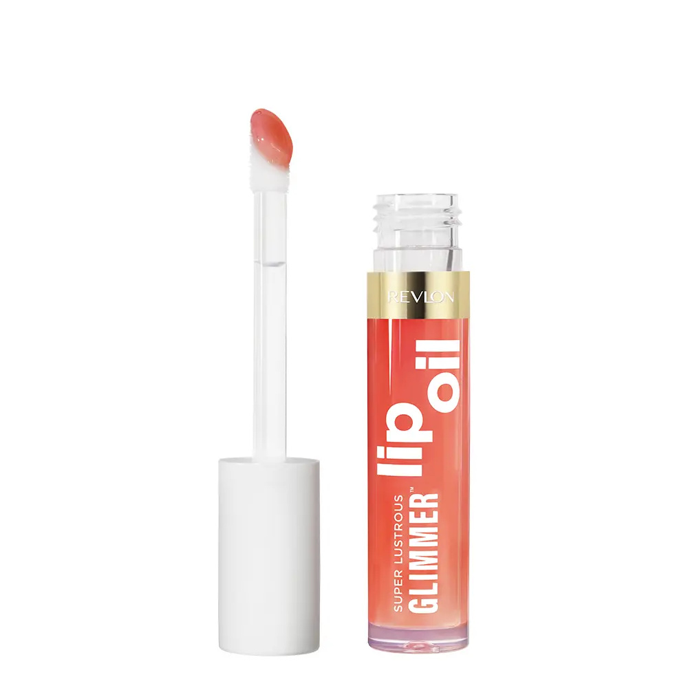 REVLON SUPER LUSTROUS GLIMMER lip oil #02-Miss Coral 3.8 ml REVLON SUPER LUSTROUS GLIMMER lip oil #02-Miss Coral 3.8 ml