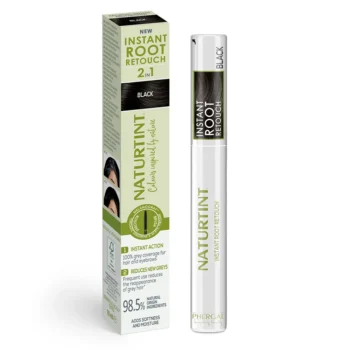 NATURTINT INSTANT ROOT RETOUCH 2-in-1 temporary gray hair retoucher #Black 10 ml