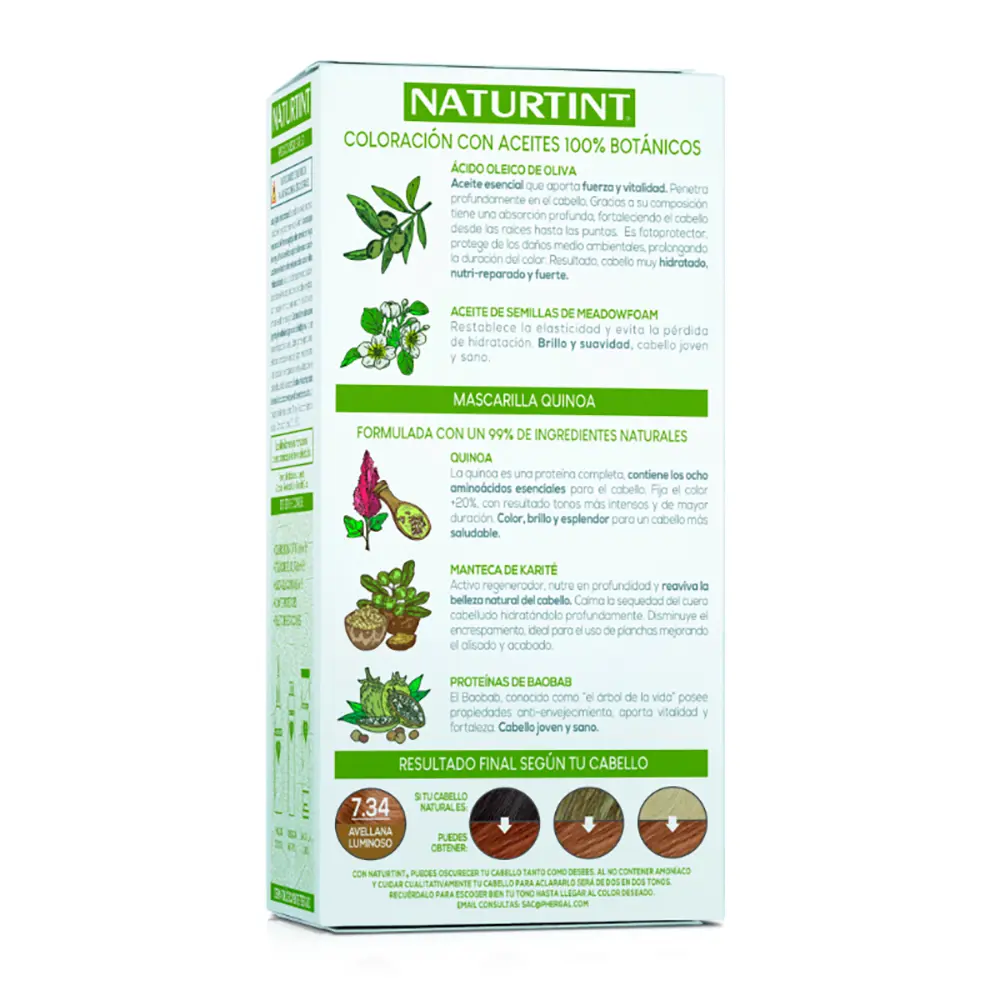 NATURTINT NATURTINT ammonia-free dye #7.34-Luminous Hazelnut 170 ml