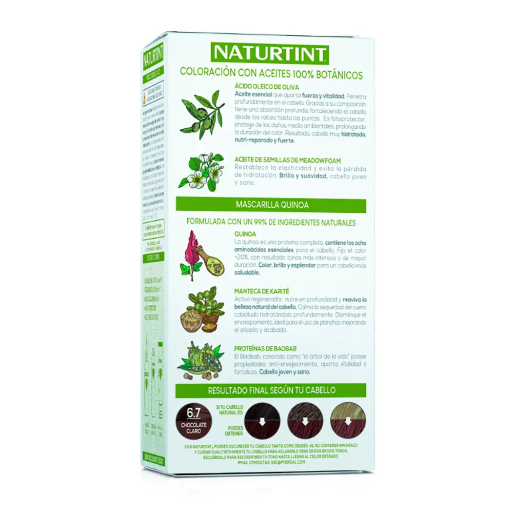 NATURTINT NATURTINT ammonia-free dye #6.7-Light Chocolate 170 ml