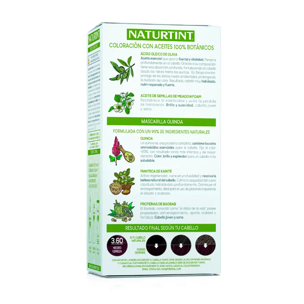 NATURTINT NATURTINT ammonia-free dye #3.60-Cherry Black 170 ml