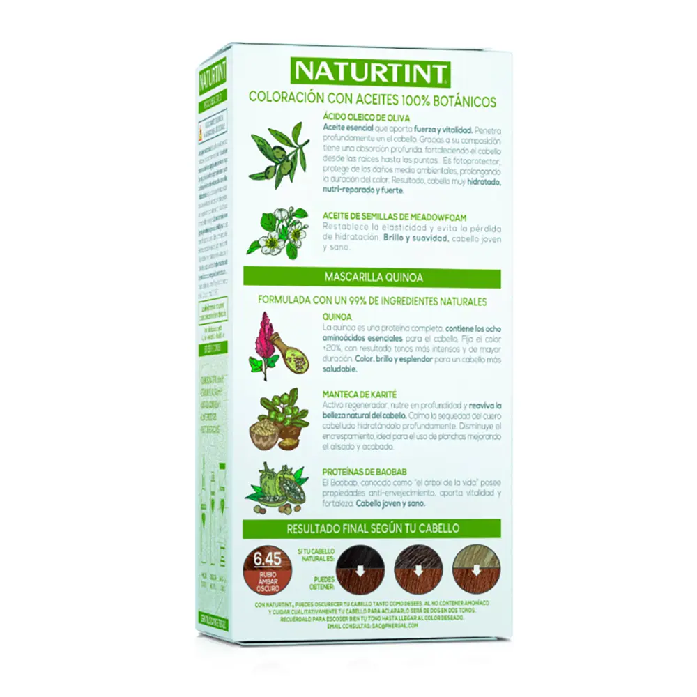 NATURTINT NATURTINT ammonia-free dye #6.45-Dark Amber Blonde 170 ml