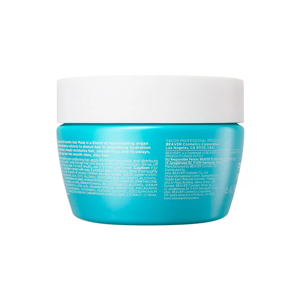 BEAVER ARGAN OIL & KERATIN repairing mask 250 ml