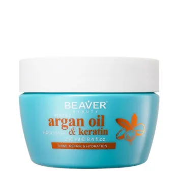 BEAVER ARGAN OIL & KERATIN repairing mask 250 ml