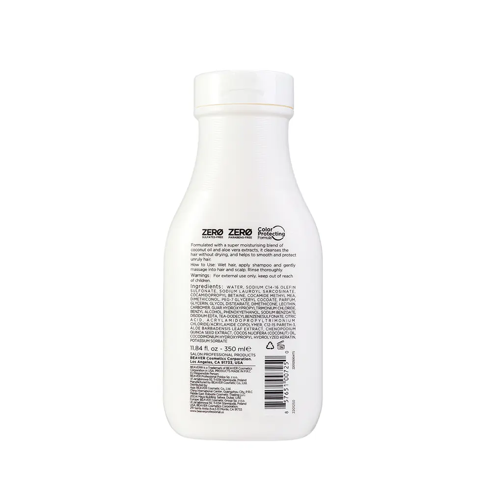 BEAVER COCONUT OIL & QUINOA moisturizing shampoo 350 ml