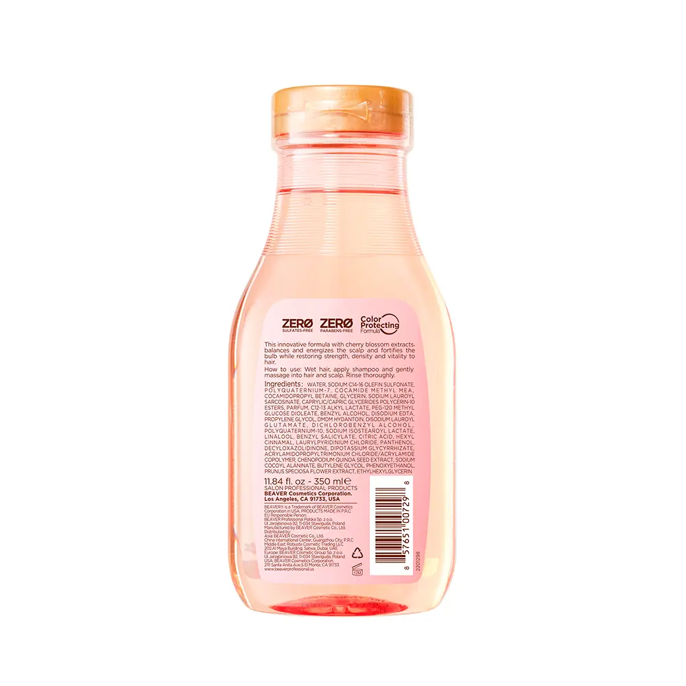 BEAVER CHERRY BLOSSOM sebum-regulating shampoo 350 ml