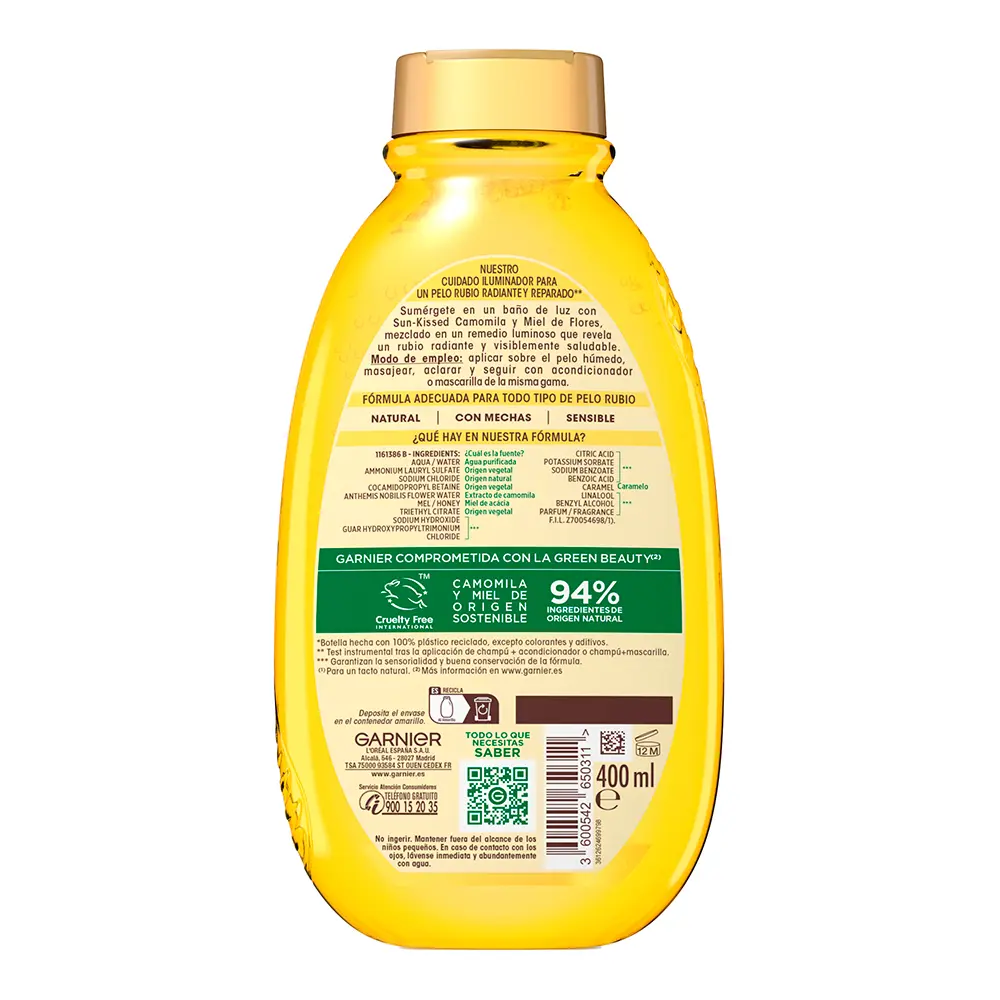 GARNIER ORIGINAL REMEDIES Chamomile Illuminating Shampoo 400 ml