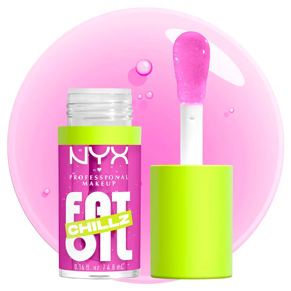 NYX PROFESSIONAL MAKE UP FAT OIL CHILLZ Lip Gloss #Strawberry Slush 4.8 ml NYX PROFESSIONAL MAKE UP FAT OIL CHILLZ Lip Gloss #Strawberry Slush 4.8 ml - Image 4
