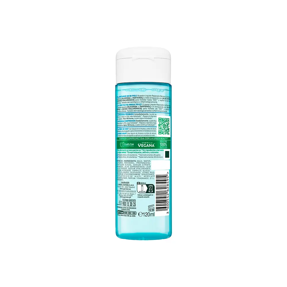 GARNIER HYALURON skin barrier repair fluid 120 ml