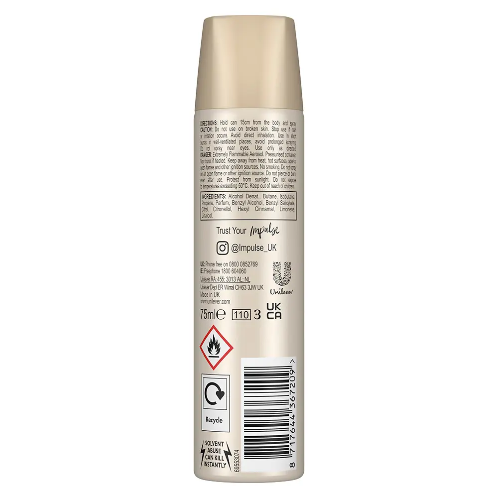 <span class="notranslate">IMPULSE LOVE</span> body spray 75 ml Unisex