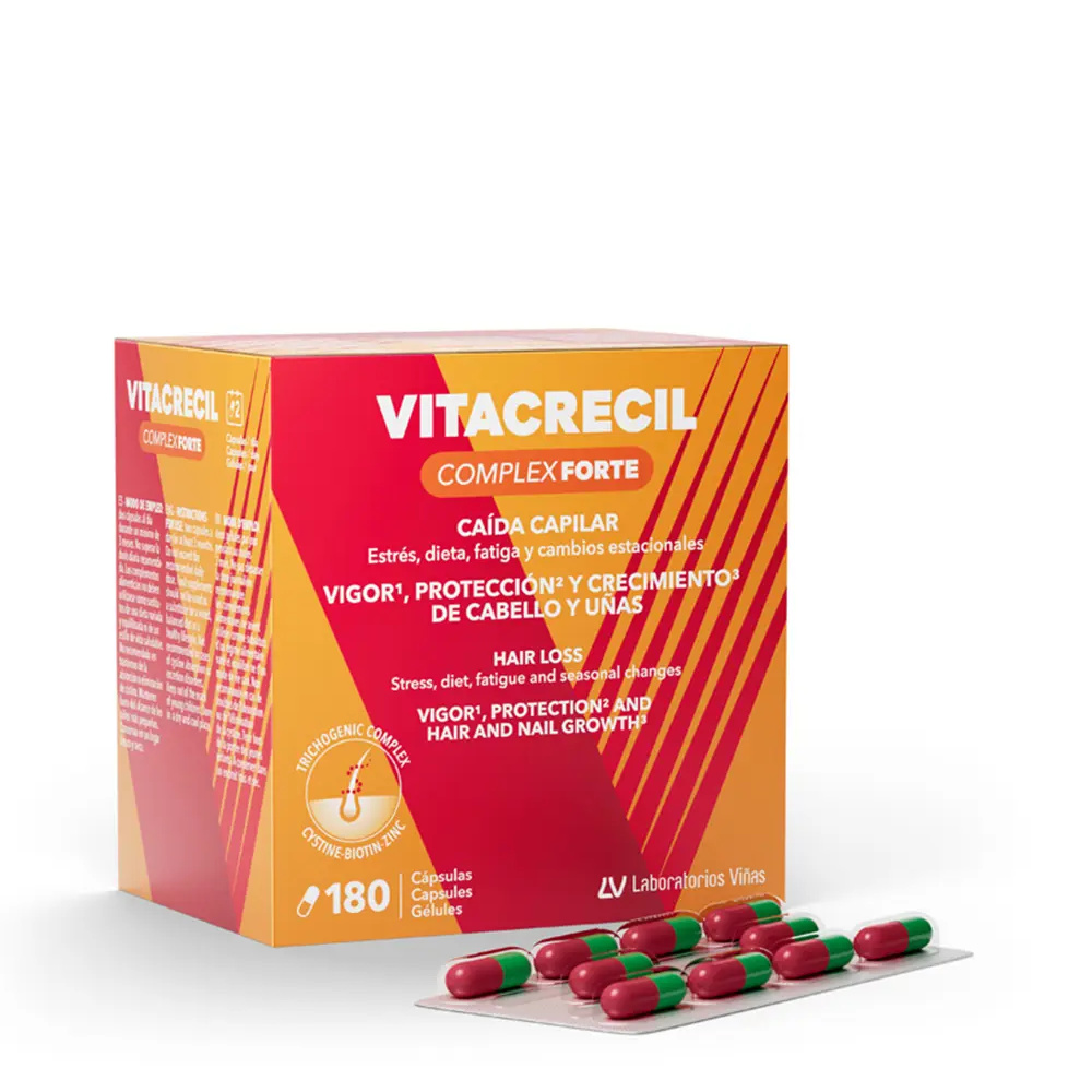 VITACRECIL COMPLEX VITACRECIL COMPLEX FORTE hair and nails capsules 180 units VITACRECIL COMPLEX VITACRECIL COMPLEX FORTE hair and nails capsules 180 units
