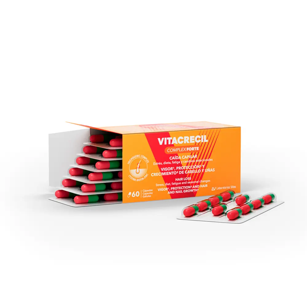 VITACRECIL COMPLEX VITACRECIL COMPLEX FORTE hair and nails capsules 60 units