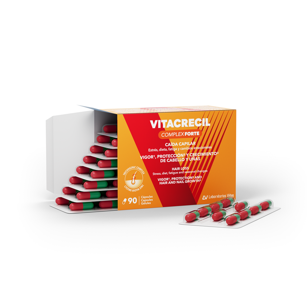 VITACRECIL COMPLEX VITACRECIL COMPLEX FORTE hair and nails capsules 90 units